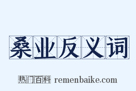 桑业反义词是什么意思的图片